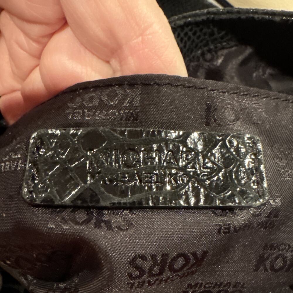 Michael Kors Python Embossed Leather Medium Lilly… - image 4